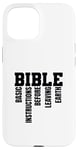 Coque pour iPhone 15 INSTRUCTIONS DE BASE AVANT DE QUITTER LA TERRE - B.I.B.L.E