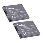 2 Batteries pour Canon IXUS 185 165 155 160 150 147 190 170 145 157 500mAh 3,7V