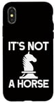 Coque pour iPhone X/XS Échecs - It's Not A Horse