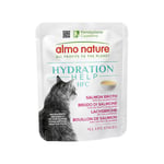 20 + 4 gratis! 24 x 50 g Almo Nature HFC Hydration Help - Laksebouillon med laksefilet