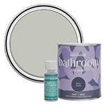 Rust-Oleum Grey Water-Resistant Bathroom Tile Paint in Gloss Finish - Tyne Fog 750ml