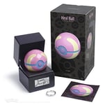 The Wand Company Original Poké Ball Authentic Replica - Realistic, Electronic, Die-Cast Poké Ball with Display Case Light Features – Officially Licensed by Pokémon (Heal Ball)