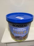 Ronseal Fence Life Plus Garden Shed & Fence Paint 5L- UV Potection Warm Stone