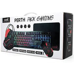 COOL SMARTPHONES & TABLETS ACCESSORIES Clavier Pack Gaming USB Espagnol + Casque + Souris + Tapis Perth