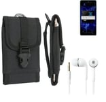 For Samsung Galaxy M62 + EARPHONES Belt bag outdoor pouch Holster case protectio