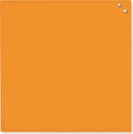 NAGA Glassboard magnetisk glastavle 45x45cm orange