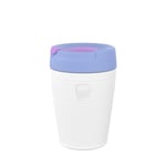 KeepCup Traveller, Reusable Travel Mug - Vacuum Insulated Stainless Steel Cup with Leakproof Sipper Lid - 12oz/340ml - Twilight