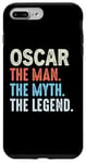 Coque pour iPhone 7 Plus/8 Plus Oscar The Legend Name Personnalisé Cute Idea Homme Vintage