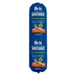 Brit Sausage 12 x 800 g - Kyckling & vilt