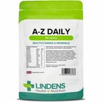 Multi Vitamins & Minerals For Men and Women With Iron 90 Tablets A-Z Lindens