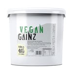 Vegan Gainz 4kg - Plant Based Protein Powder - Weight Gainer- 32 Servings & 30g Protein Per Serving - The Bulk Protein Company (Vanilla)