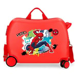 Disney Joumma Bags, Marvel Spiderman Urban, Valise cabine pour enfant, fabriquée en ABS, matériau unique, quatre roues doubles à rotation multidirectionnelle, fermeture à combinaison latérale.,