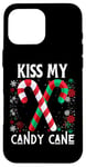 Coque pour iPhone 16 Pro Max Kiss My Candy Cane Fight Naughty Ugly Pull de Noël