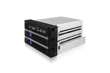 ICY DOCK – 2x 2.5"/3.5" SATA HDD/SSD RAID 1 in 2x 5.25" bay black (MB901SPR-B R1)