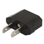 Adaptateur EU Plug à US Plug Adapter Chargeur secteur voyage avec prise courant aux États-Unis noir