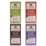 Organic Coffee Pods - Home Compostable Machine Compatible Coffee Capsules by Source Climate Change - Organic, Single-Origin Medium and Dark Roast Gift Set with Plant Based Packaging, 4-Pack Mix