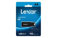 Lexar JumpDrive S80 - USB flashdrive - 64 GB