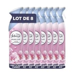 ebreze Spray Désodorisant Fleur Naissante 185ML, Éliminateur D’Odeur Pour Toutes Les Pièces De La Maison, Avec Gaz Propulseur 100 % Naturel - Pack de 8