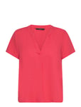 Vero Moda Vmmymilo Ss V-Neck Top Wvn Ga Korall