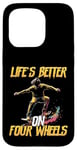 Coque pour iPhone 15 Pro Skateboard Lovers Skater Board pour hommes