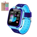 Montre Connectée Q12 2g Pour Enfants,Jeu De Téléphone,12 Langues,Appels Vocaux,Localisation Sos Lbs,Horloge Pour Enfants - Type Blue