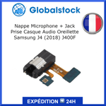 Nappe Microphone + Jack Prise Casque Audio Oreillette pour Samsung J4 (2018) J40