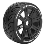 Louise RC GT-Tarmac 1:8 Fr/Rr Soft Hex 17mm Spoke Black L-T3285SB