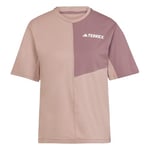 adidas Women's Terrex Multi Climacool T-Shirt, Warm Clay, XXS