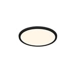 Plafonnier à LED blanc neutre 1700lm 14.5W IP44 ⌀30cm noir GoodHome Thornaby