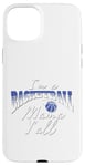 Coque pour iPhone 15 Plus Southern Moms Cadeau de basket-ball fantaisie pour femme Bleu et blanc