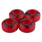 SANON 4 Pcs/Ensemble 52Mm X 30Mm Roues de Skateboard Longboard PU Cruiser Extérieur (Rouge)