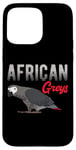 Coque pour iPhone 15 Pro Max Gris africain - Amoureux des oiseaux - Perroquet gris africain exotique