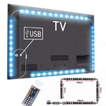 LED TV Backlights 3M/9.84ft USB LED Strip Light Kit with 44-Keys IR Remote for 46"-70" HDTV/PC Monitor, Gaming Monitor, Waterproof SMD 5050 RGB Background Bias Lighting with 16 Colors and 4 Modes