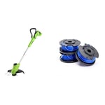 Greenworks G24LT28 Cordless Strimmer Lawn Edger & Tools Single Cord Spool for Lawn Trimmers