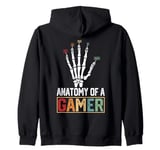 Video Games Gaming Anatomy Of A Gamer WASD Gaming Keyboard Zip Hoodie