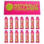 Naturally Collagen - 8000mg of Premium Liquid Marine Collagen Supplements for Women & 180mg Vitamin C for Healthier Skin, Hair, Nails - Naturally Tropical - 14x15ml Sachets - UK Made