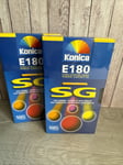 2 X Konica E180 SG Blank VHS Video Tapes