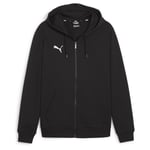 PUMA Hettegenser Teamgoal Casuals Full Zip - Sort/hvit, størrelse Medium