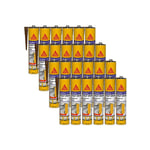 Lot de 24 mastics colle multi-usages Sika Sika flex 11 fc Purform - Marron - 300 ml