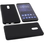 Bag For Nokia 6 Smartphone Phone Case Protection Cover TPU Rubber Case Black