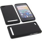 Bag for Archos 45b Neon Phone Case Protection TPU Rubber Schwarz