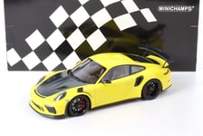 1:18 Minichamps Porsche 911 (991.2) GT3 RS Weissach Package Jaune/ Noir Roue