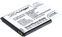 Kompatibelt med ZTE Blade A210, 3.8V, 2300 mAh