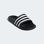 adidas Mens Adilette Aqua Slides Sliders - Black/White / UK9 EU43