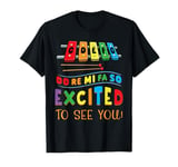 Music Teacher Do Re Mi Fa So Excited Funny Back to School T-Shirt