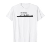 H.M.S. Stronghold British WW2 Destroyer Ship Infographic T-Shirt