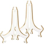 Dekorativt tallriksställ, 8,8 cm, plast (2-pack)