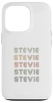 Coque pour iPhone 13 Pro T-shirt Love Heart Stevie Style grunge/vintage noir Stevie