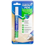 Grout Pen White Tile Paint Marker: Waterproof Paint, 5 mm 