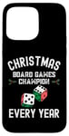 Coque pour iPhone 15 Pro Max Champion des jeux de société de Noël chaque année